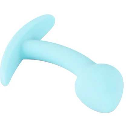 Cuties Plug Albastru — Mini Plug silicon 7.1 cm Discret