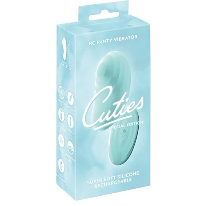 cuties RC Panty - Vibrator Discret, 10 Moduri, Reîncărcabil Albastru