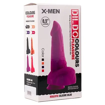 Dildo 21cm Colours Pleasure 21cm Negru