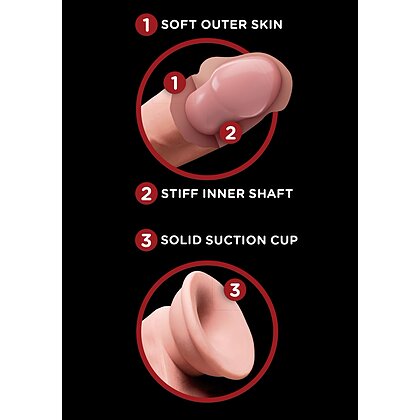 Dildo 3D Cu Testicule 21cm