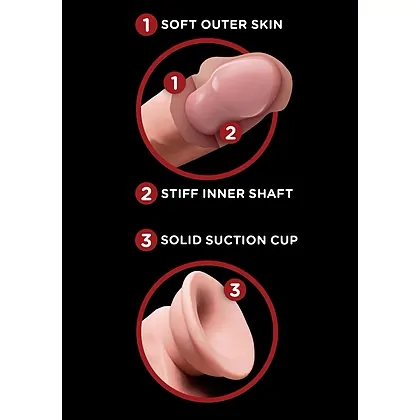 Dildo 3D Cu Testicule 24cm