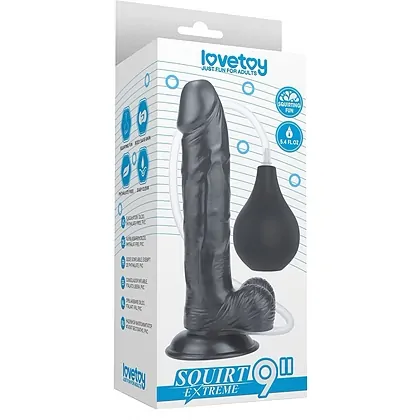 Dildo 23cm Cu Ejaculare Extremă Negru