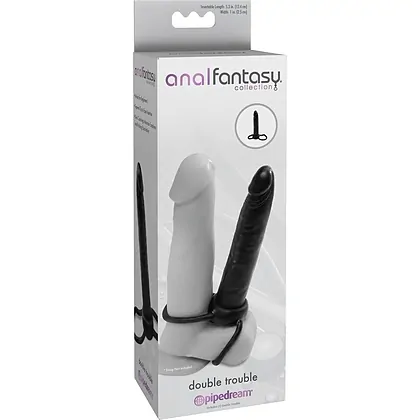 Dildo Anal Double Trouble Negru