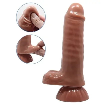Dildo Baron Glide And Slide-Skin 18.5 cm Maro