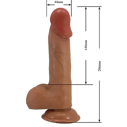 Dildo Catoblepas 20cm Curbat Realist cu Ventuză