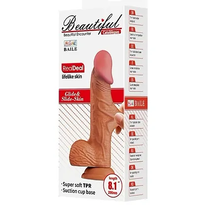 Dildo Catoblepas 20cm Curbat Realist cu Ventuză