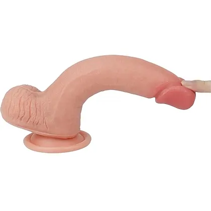 Dildo cu Ventuză Dual Layered
