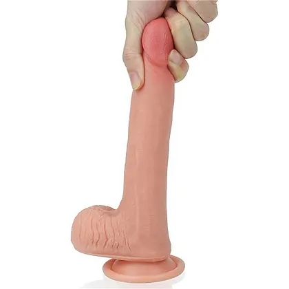 Dildo cu Ventuză Dual Layered
