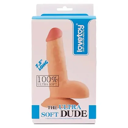 Dildo cu Ventuză Ultra Soft Dude 19cm