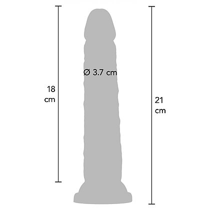 Dildo Deluxe Dual Density 21cm