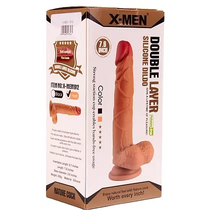 Dildo din Silicon Nature Penis 7.6 Inch