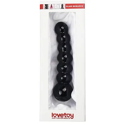 Dildo din Sticlă Glass Romance Negru