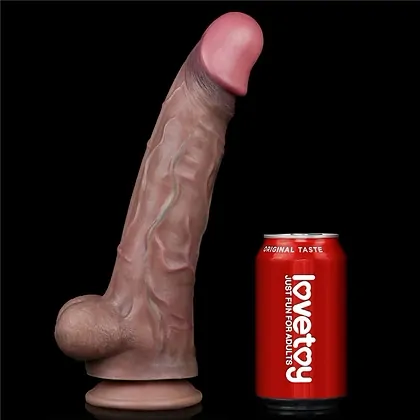 Dildo Dual-Layer Platinum 29.5 cm – Realist, Ventuză