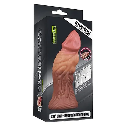 Dildo Dual Layered Platinum 18cm