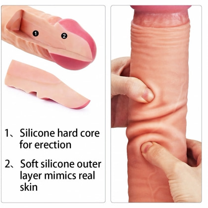 Dildo Dual Layered Platinum 30cm