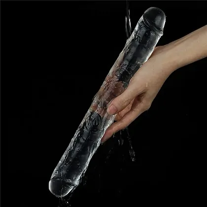 Dildo Dublu 30cm Flawless Transparent