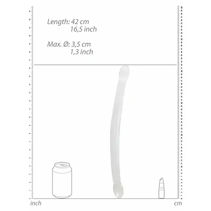 Dildo Dublu Non Realistic C Transparent