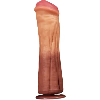 Dildo Dublu Strat Lovetoy 30 cm, Ventuză Puternică