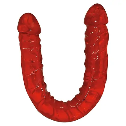 Dildo Dublu Ultra-Dong Roșu