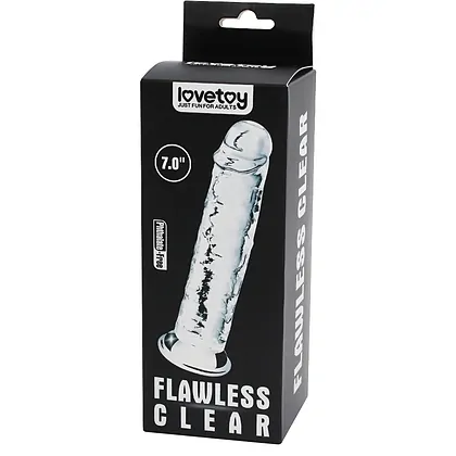 Dildo Flawless Clear 17.8cm Transparent
