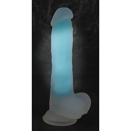 Dildo Glow în the Dark Transparent