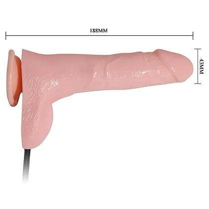 Dildo Gonflabil Cu Ventuză 18cm