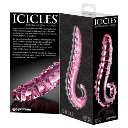 Dildo Icicles No 24 Roz 15.5 cm
