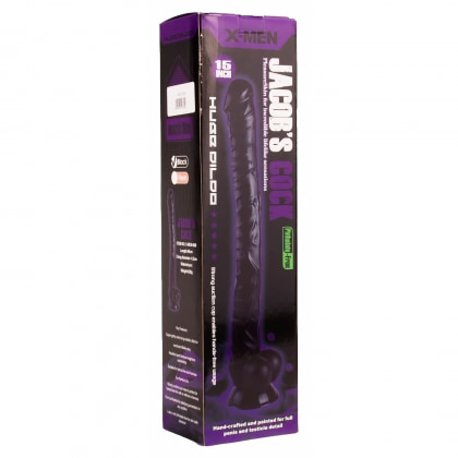 Dildo Jacobs X-Men 38.1cm Negru