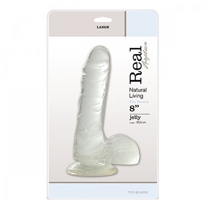 Dildo Jelly Real Rapture 23 cm Transparent
