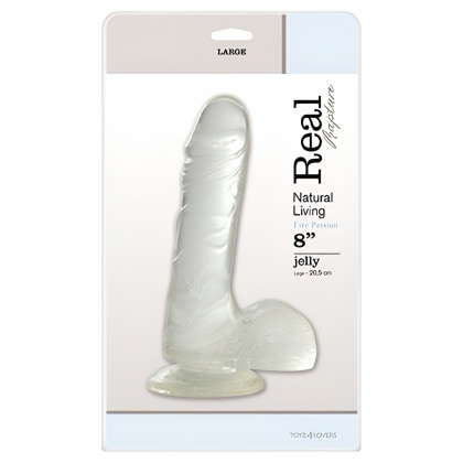 Dildo Jelly Real Rapture 23 cm Transparent