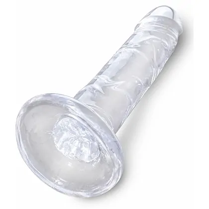 Dildo King Penis 6 Inch Clear Transparent