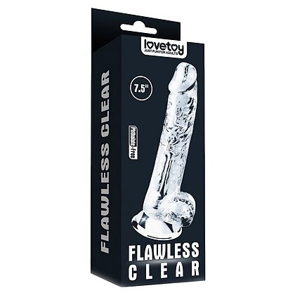 Dildo Lovetoy 19cm Flawless Transparent