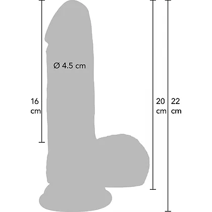 Dildo Realist Din Silicon Lichid Hidden Desire 20cm