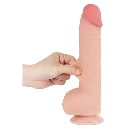 Dildo Realist LoveToy 24 cm TPE Dual Density Ventuză