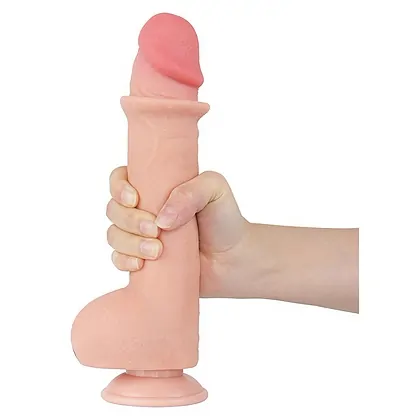 Dildo Realist LoveToy 24cm TPE Dual Density Ventuză