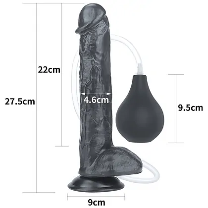 Dildo Realistic 27cm Squirting Negru