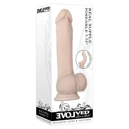 Dildo Realistic Evolved Real Supple Poseable 7.75inch