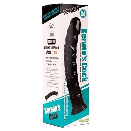 Dildo Realistic Kerwins Penis X-Men 31cm Negru