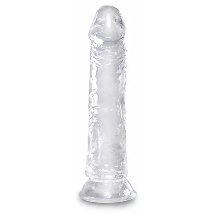Dildo Realistic King Penis 8 Inch Transparent