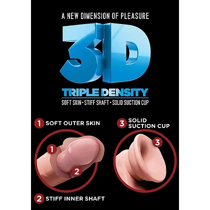Dildo Realistic Triple Density Penis 7