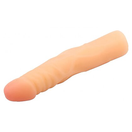 Dildo Realistic White Flexible Spine 19cm