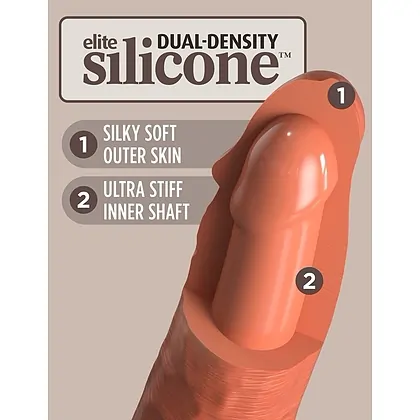 Dildo Silicon Dual-density 22cm Ventuză Puternică