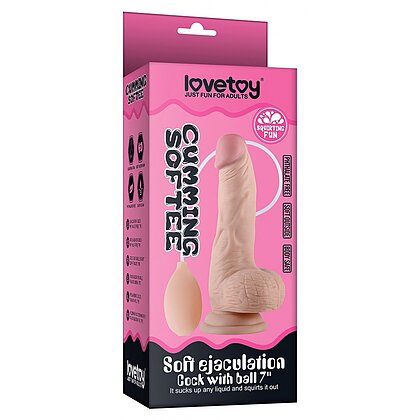 Dildo Soft Cu Ejaculare Și Testicule 20cm