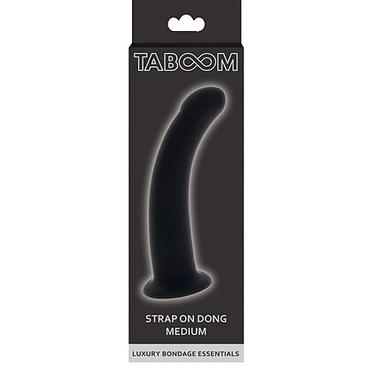 Dildo Strap-On Dong Medium 14cm Negru