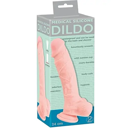 Dildo Ventuză Medical Silicone 24cm
