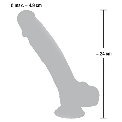 Dildo Ventuză Medical Silicone 24cm