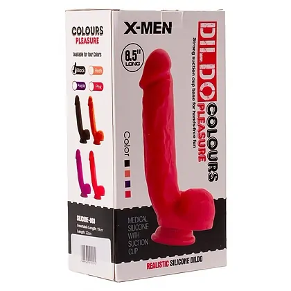 Dildo X-MEN 8.5 Inch Colours Pleasure 3 Negru