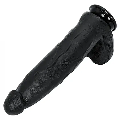 Dong XXL 32 cm Negru – Dildo Realist PVC cu Bază Largă