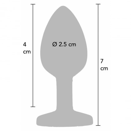 Anal Plug Premium Diamond Jewel Small Negru