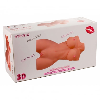 Double Hole 3D Mistress – Masturbator Discret 43cm